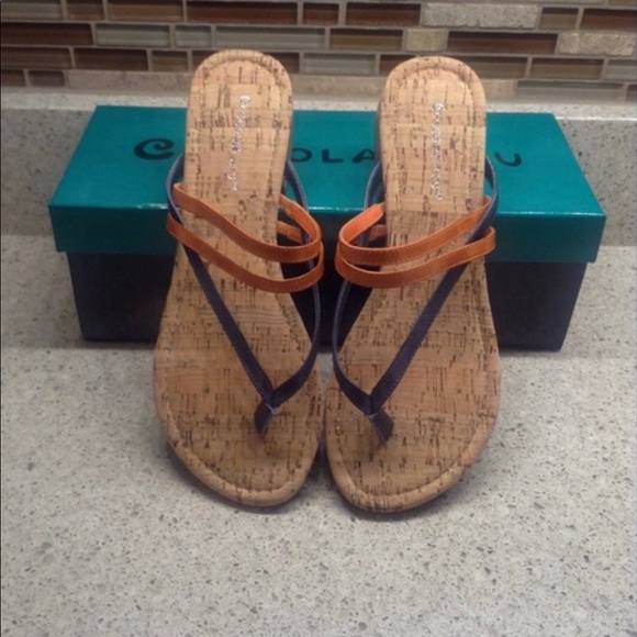 Chocolat Blu Shoes - ♦️SOLD♦️Cork Sandals New In Box
